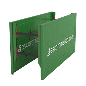 Venta de Entibado Cajon Blindaje Ligero capacidad 42 KN/m2 32KN/m2